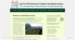 Desktop Screenshot of luethipetersoncamps.org