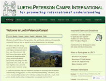 Tablet Screenshot of luethipetersoncamps.org